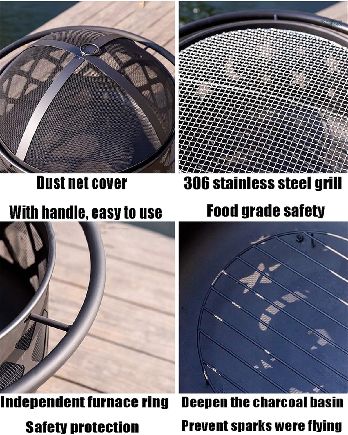 Outdoor Fire Pit Garden Fire Pit, European Style Cooking Fire Pit, forrd Terrace Patio