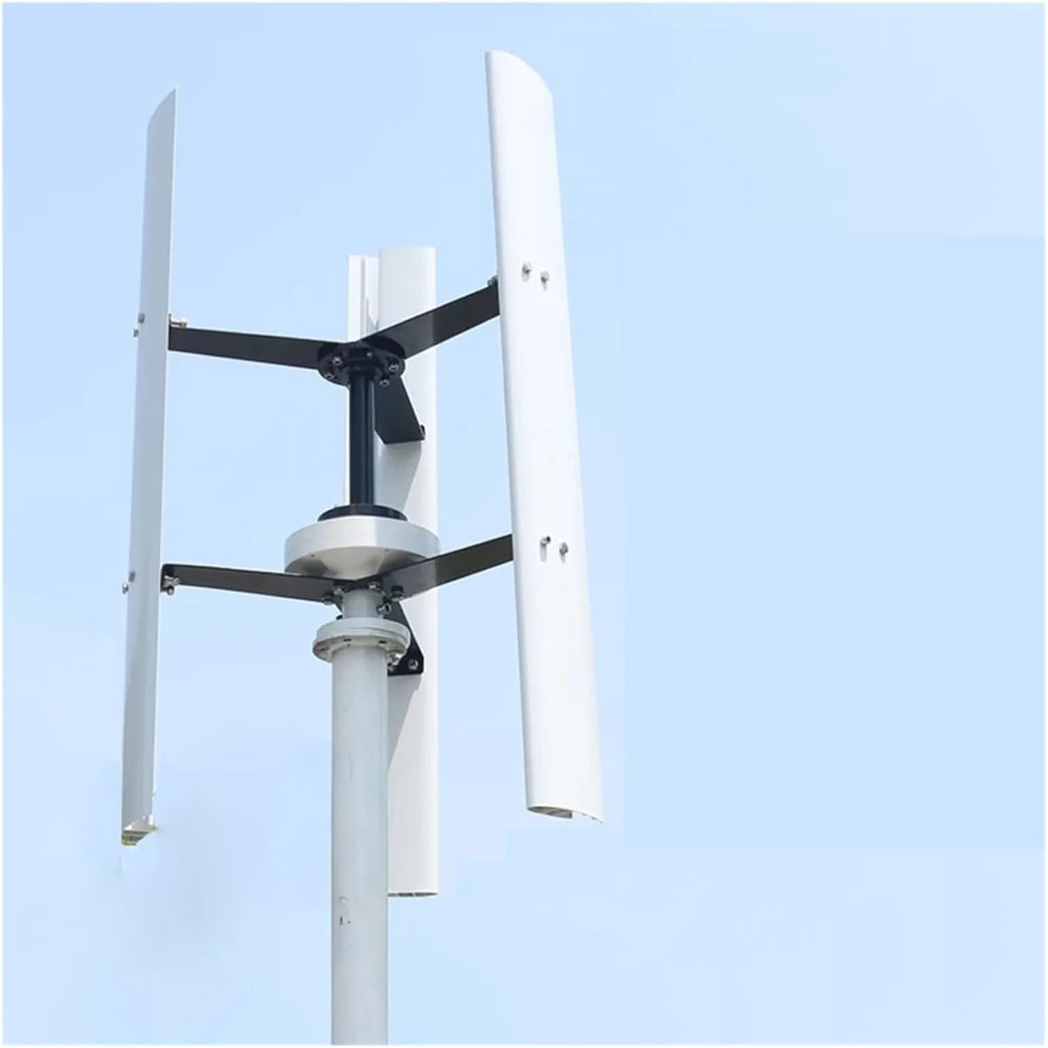 Wind Turbine Generator Kit, Free Energy 10KW Low Noise Vertical Axis Wind Power Turbine nerators 10000W 12V 24V 48V AC Windmill Fan for Home Farm Seashore for Hybrid Solar Wind System(48V)