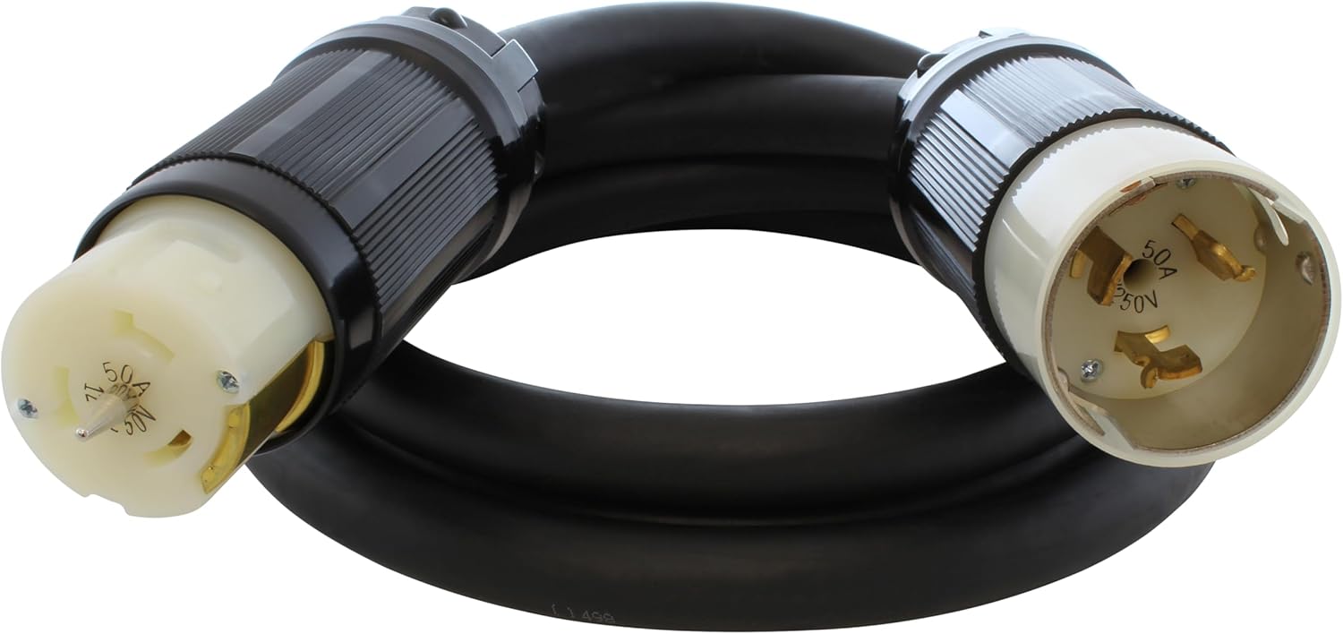 New AC WORKS [TESS2] SOOW 6/4 CS6365/ CS6364 Temp Power 50A Generator Cord (10)