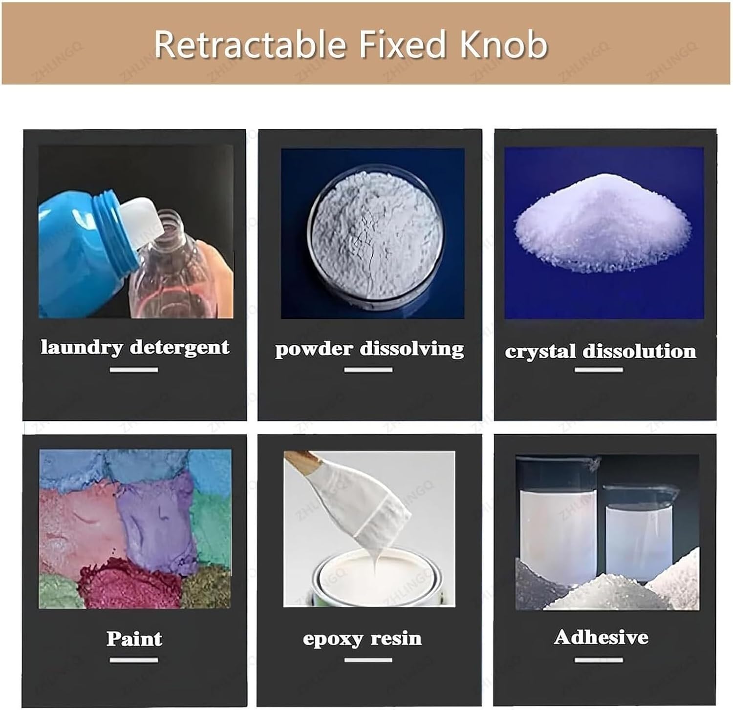 Paint Mixer Machine, Air Agitators, Tank Mixer Machine 1000L 220 Gallon, Ideal Air Agitator with Support Hanger for Ink Dissolver Agitator(Small5Cylinders)