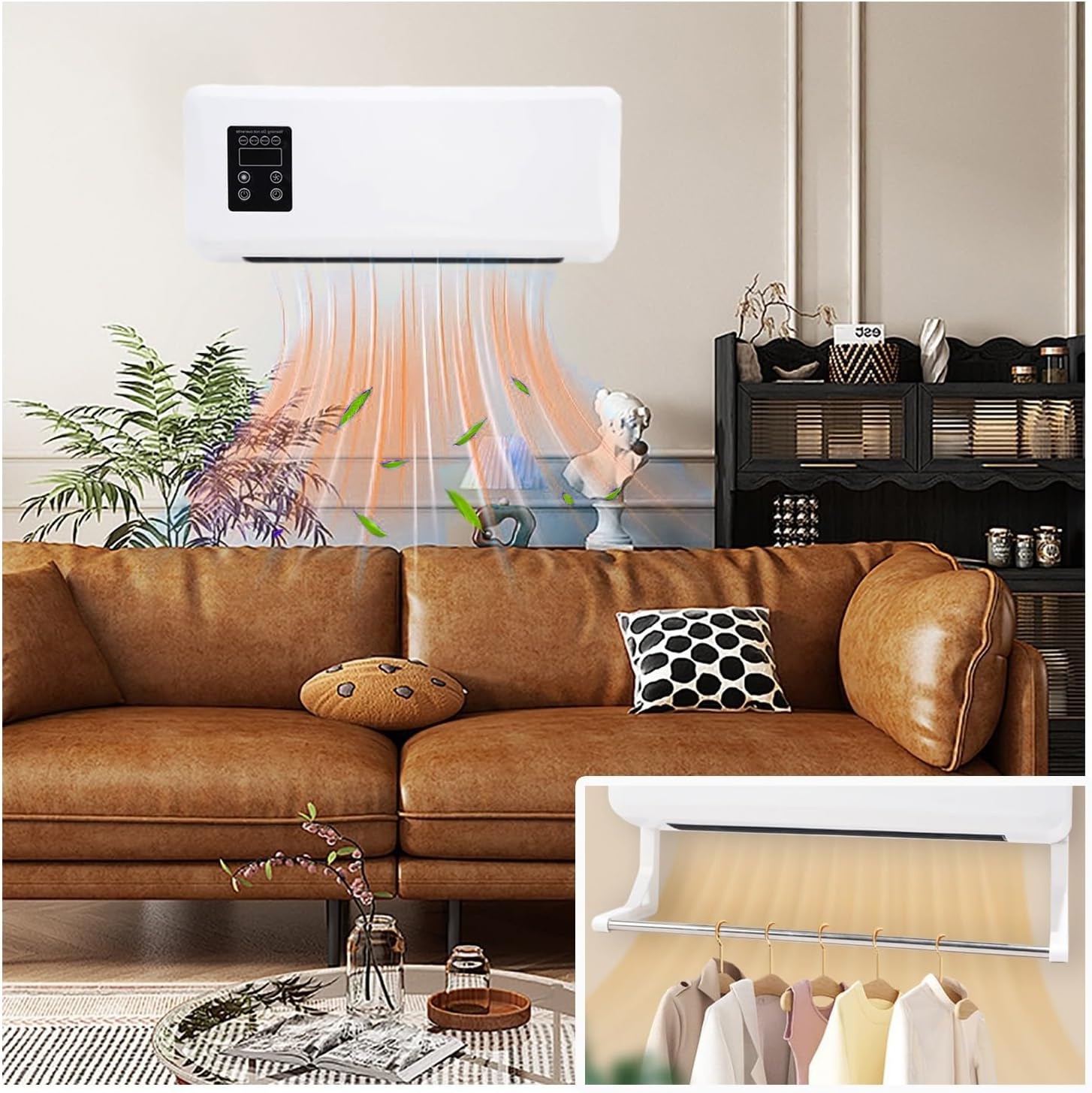 Ductless Air Conditioner Portable Wall Mounted Heater 3 In 1 Mini Window Aire Acondicionado RV Ac Units Air Conditioners for Home Kitchen Living Room Bedroom
