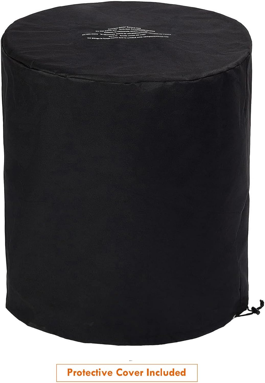 Outdoor Propane Fire Pit Table, Round Porcelain Tile Top 22