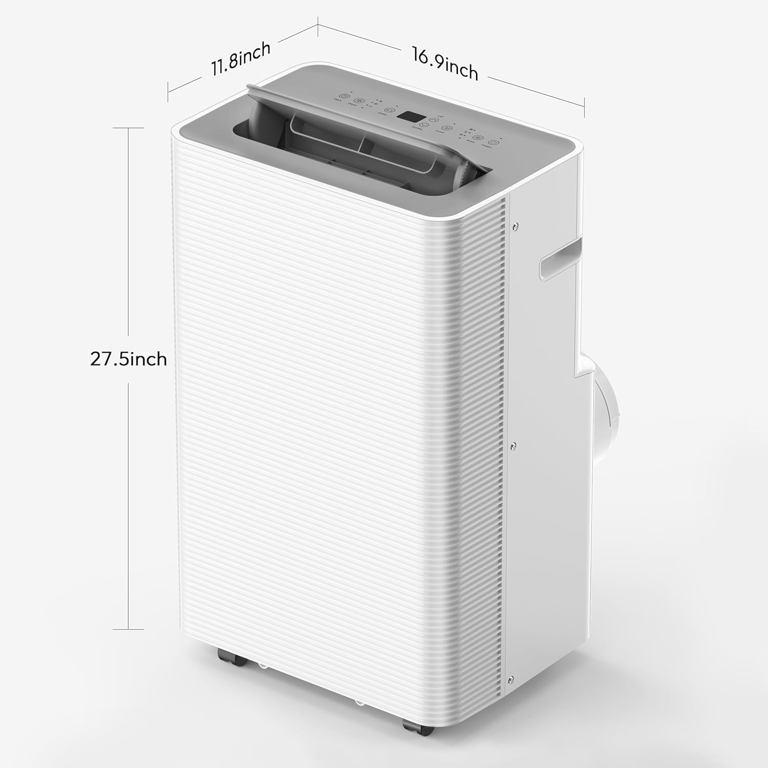 14000 BTU Portable Air Conditioner, 4-in-1 Portable AC Unit with Cooling, Dehumidifying, Fan, w/Sleep Mode, Auto Wind Swing, 24H Timer, LED Display, with Window Kit, Easy Installation & Energy Saving