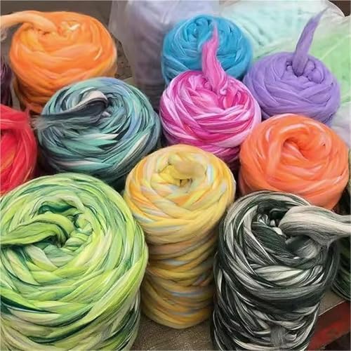 Wool Fiber Drum Carding Machine, Manual Wool Combing Machine, Sheep Fleece Drum Carder, Fast Color Mixing, Combing, Spinning, for DIY Craft Make Felt Animals, Handmade Enthusiasts