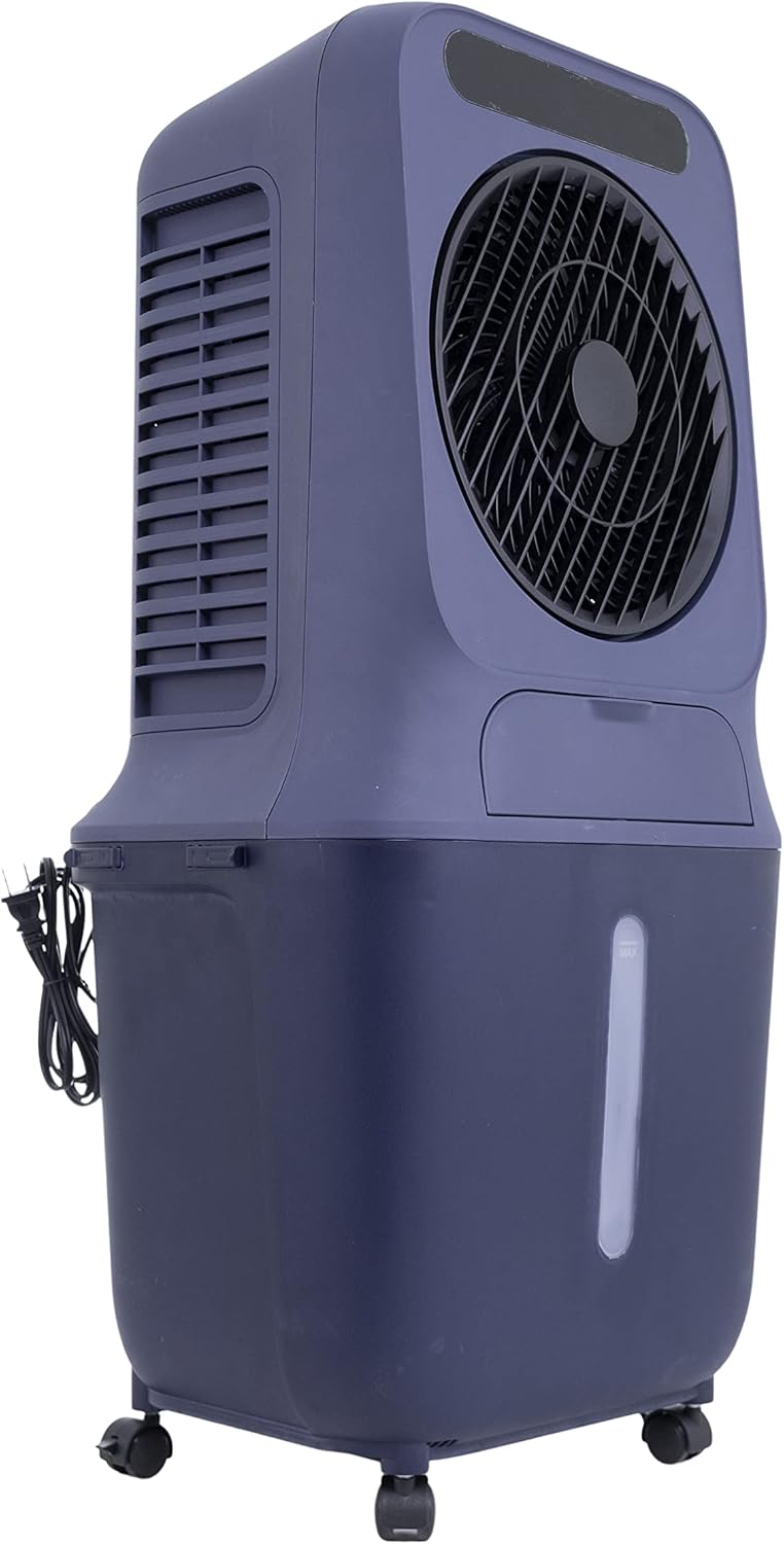 MasterCool CP90 3-Speed Indoor or Outdoor Portable Evaporative Cooler, 706 CFM with 6 Gallon Water Tank, 9 Hour Timer and coverage up to 322 sq. ft.