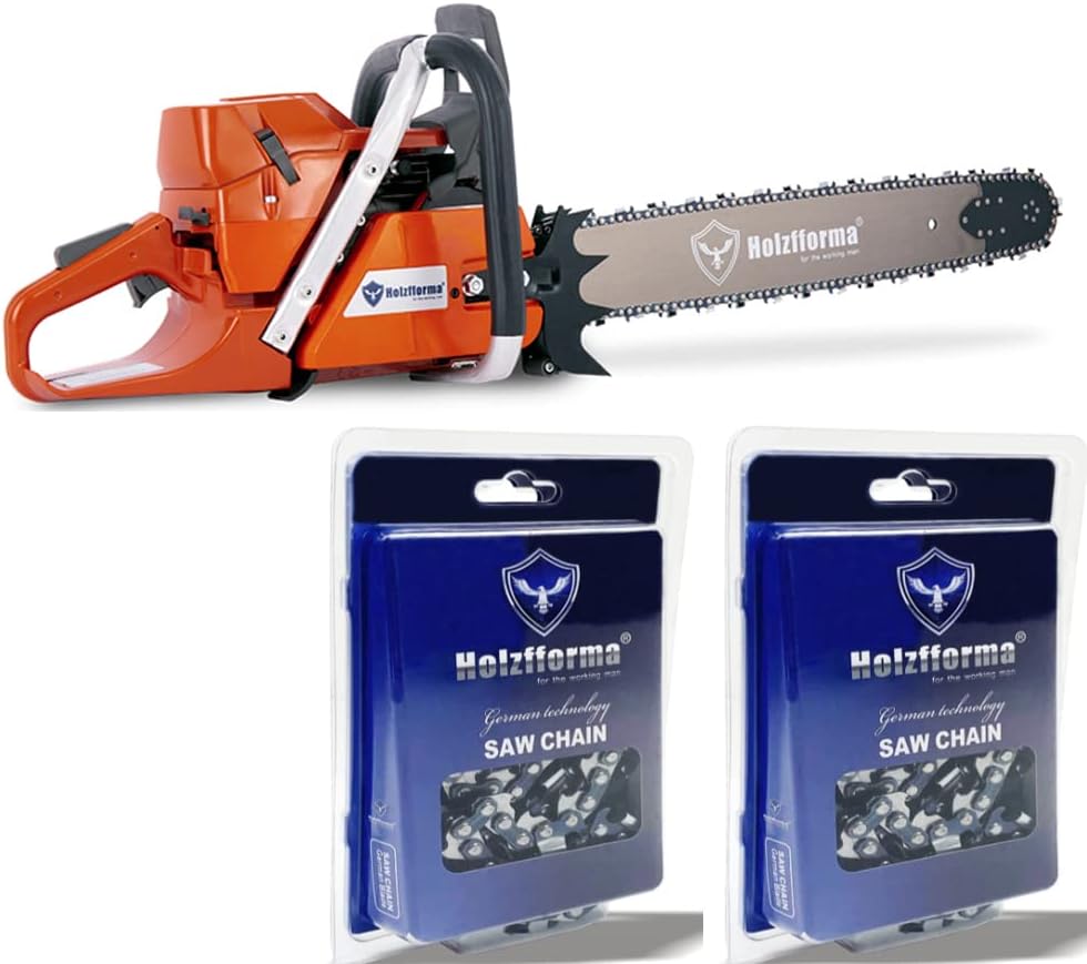 Holzfforma 71CC G372 Full O Chainsaw Power Head With 28inch Guide Bar Standard Ripping Skip Chain .3/8'' .058'' 92DL Combo