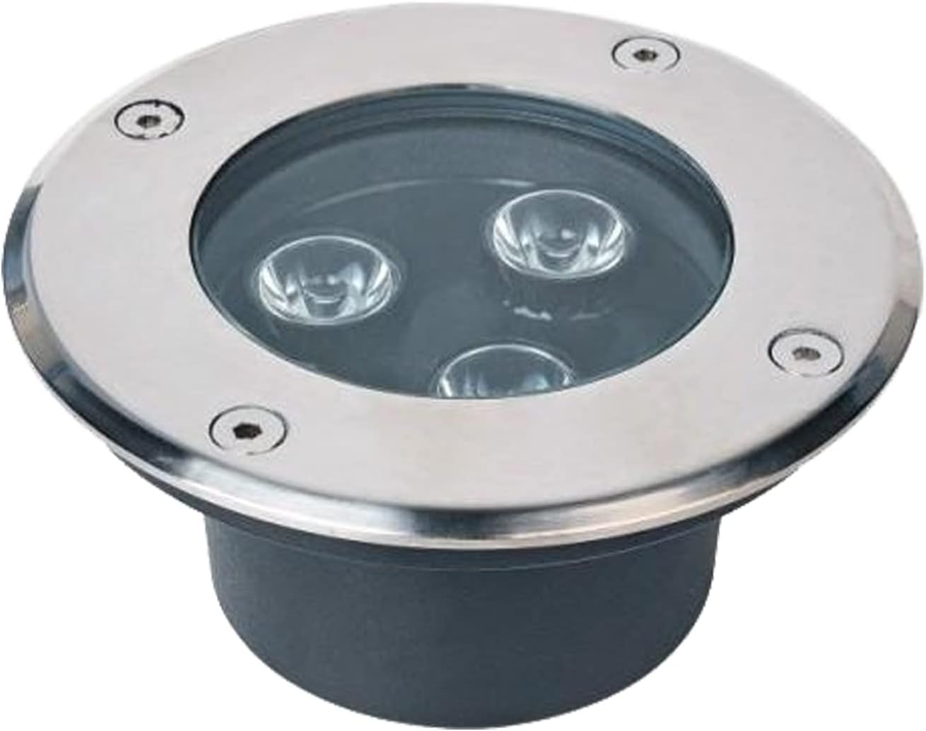 Outdoor Buried Spotlight, LED Pool Lights Anti-Rust IP68 Waterproof Embedded Ground Lights for Swimming Pool Fountain Deck Hotel (Color : Red, Size : 24W-AC12V)