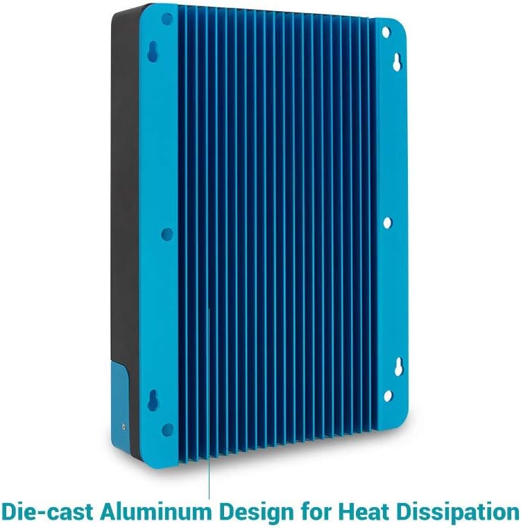 Rover 100A MPPT Solar Charge Controller - DC Input Solar Controller for RV/Marine, Auto-Detect 12V/24V/36V/48V, LCD Display Solar Regulator fit for Gel, Sealed, Flooded and Lithium Battery