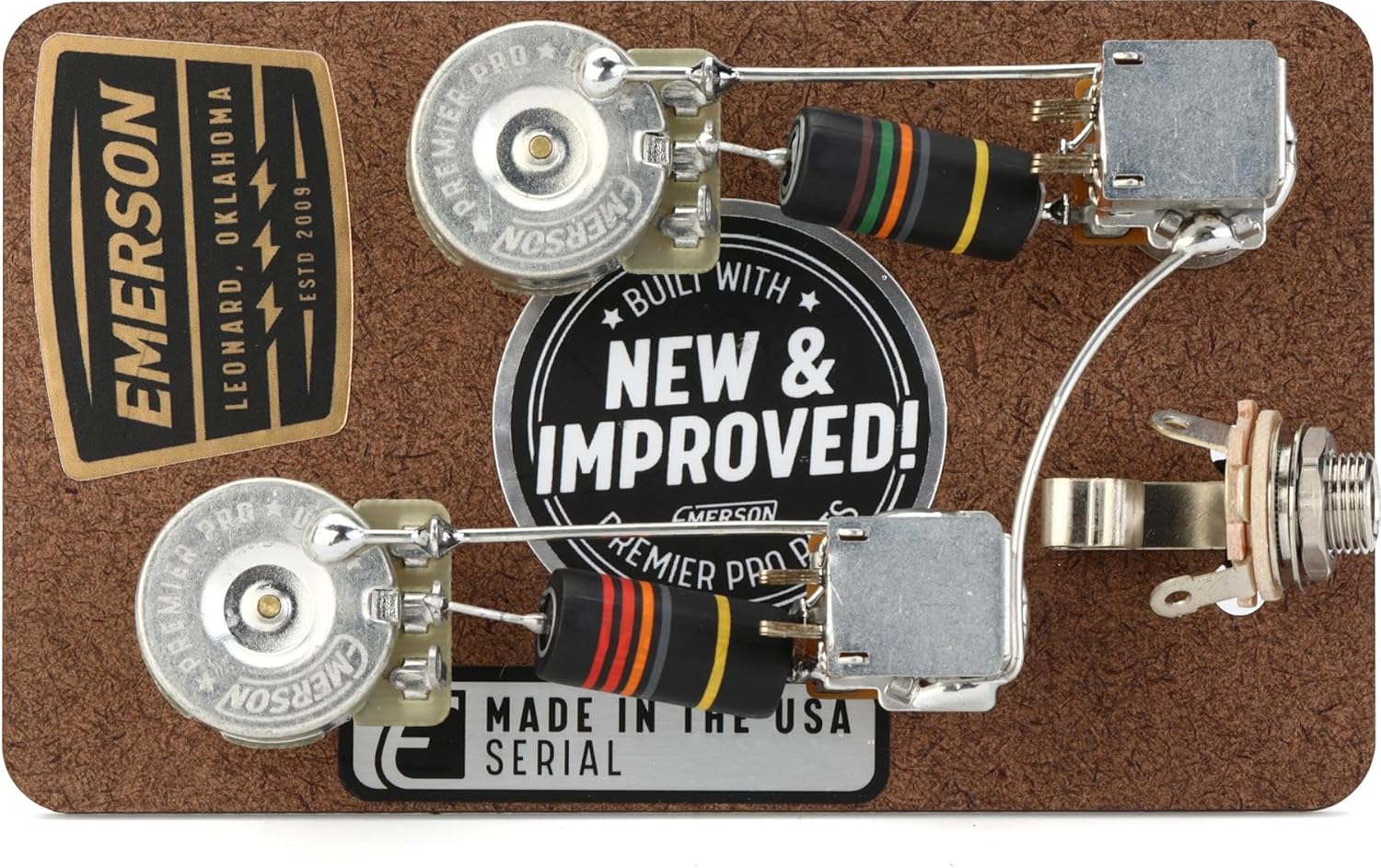 Emerson Custom Prewire Kit for Gibson Les Paul Guitars - Long Shaft