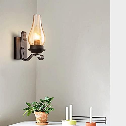 Wall Lamp Wall Lighting Fixture Porch Light Nordic Retro Industrial Classic Mid-Century Bedside Corridor Wrought Iron Aisle Lamps Living Room Bedroom Restaurant Indoor Decoration