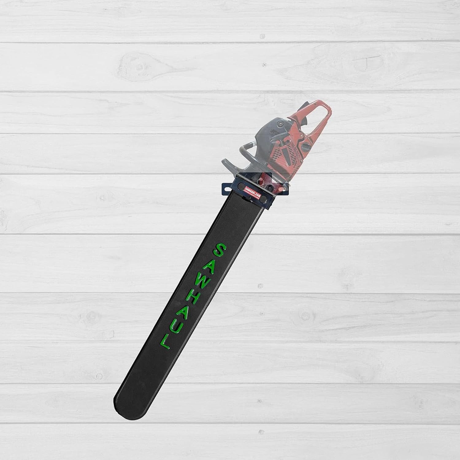 SawHaul Snap-Lok Universal Base with Scabbard Chainsaw Carrier Kit for Flat Surfaces, 36 Inch Green Scabbard, Rotating Mount Holder Compatible with All Chainsaw Brands, Made in USA