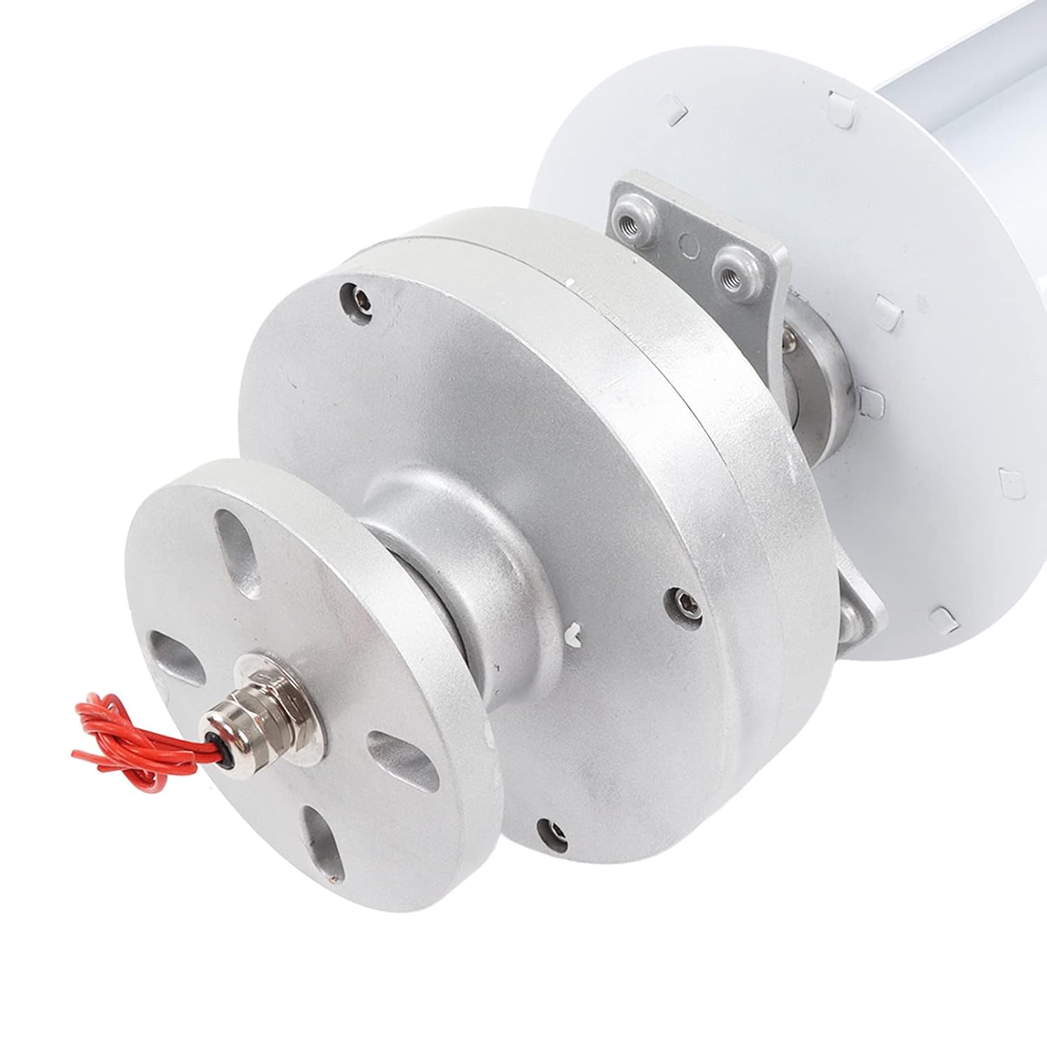 Vertical Wind Generator, 100W Stable Running Wind Generator White Red Blue 3 Blades for Business (12V)