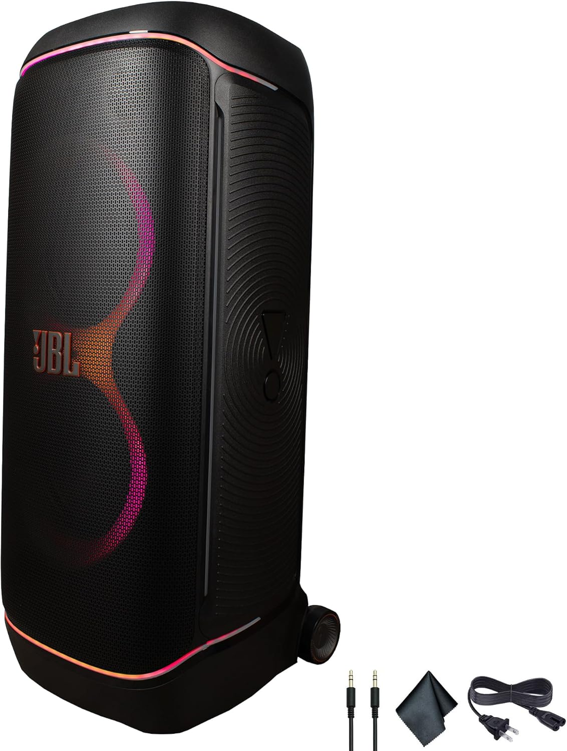 JBL PartyBox 720 Portable Bluetooth Speaker | Powerful 800W Sound | Dynamic Lightshow | 15-Hour Playtime |for Indoor & Outdoor Events | Wireless Streaming | Splashproof + AUX Cable + Microfiber Cloth