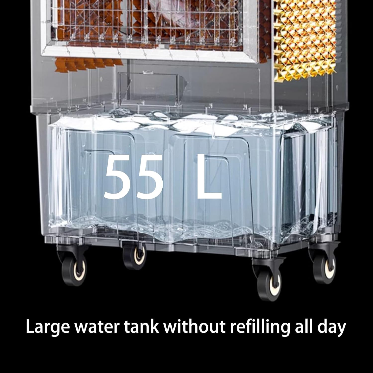 3-in-1 Evaporative Air Cooler, Swamp Cooler with 12H Timer and 3-Speed, Dual Tank Portable Air Conditioner for Room Office