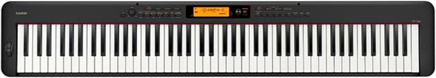 Casio CDP-S360 Slim 88-Key Weighted Digital Piano | Portable, Lightweight & Compact | 700 Tones, 200 Rhythms | Songwriting tools | USB-MIDI, Built-In Speakers | LCD Display