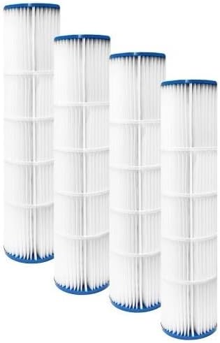 Hayward Super Star Clear Series Cartridge Replacement Set Pool Filter Pleated Element 4 Pack Made in USA (500 Sq Ft (32 13/16