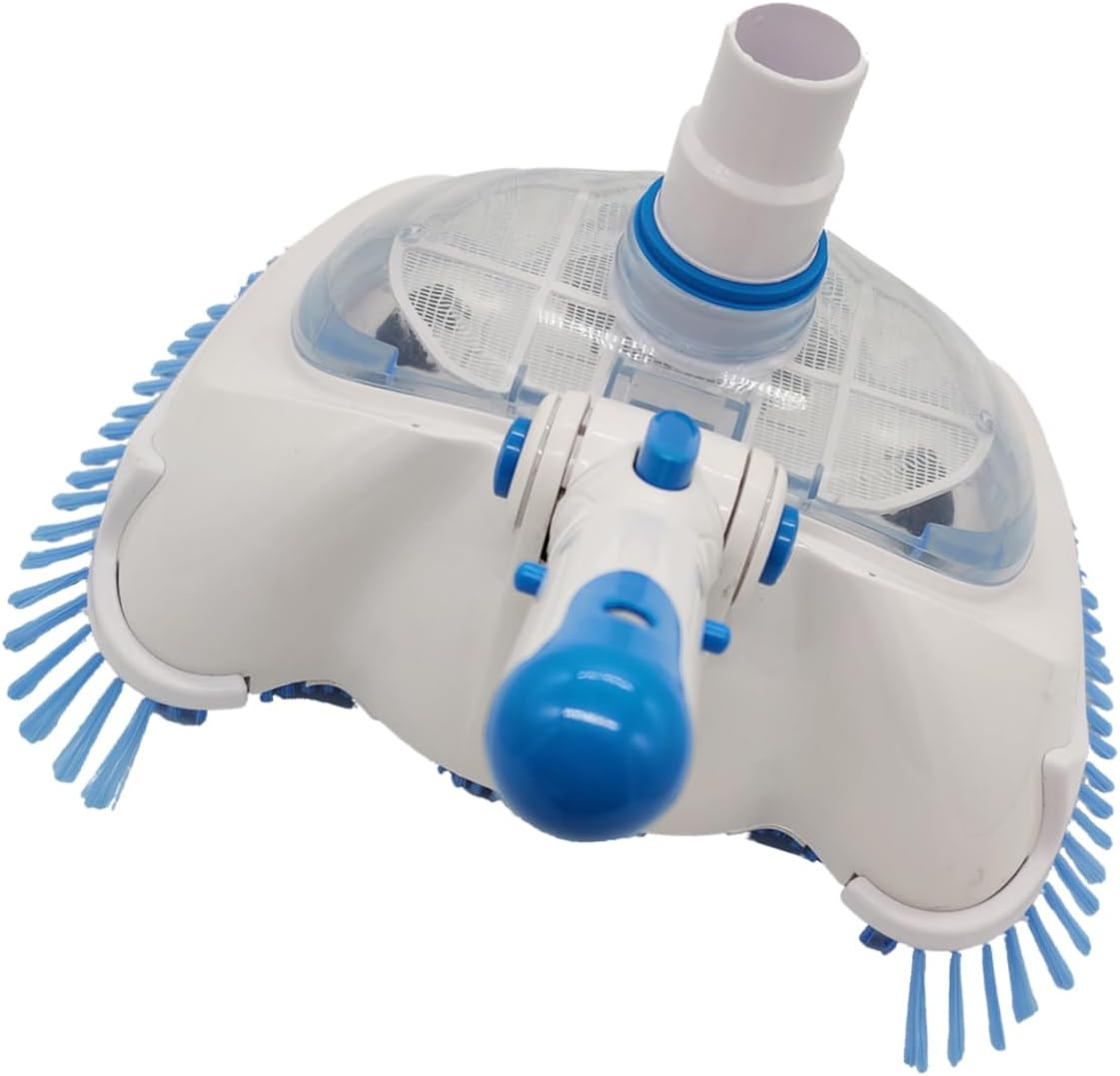 Luxury Cover Vacuum Suction Head for Hot Tub Cleaning Brush Wide Angle Bristles for Moss and Stain Removal