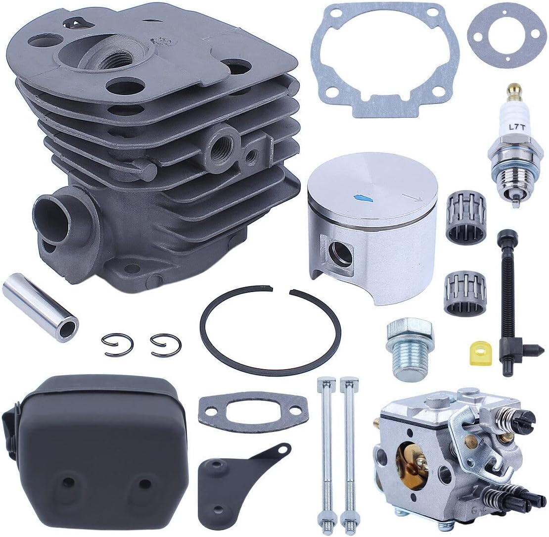 Replace Parts for Machine Cylinder Carburetor Repair Kt for 55 Rancher 51 for Husquarna Chainsaw 46mm Big Bore