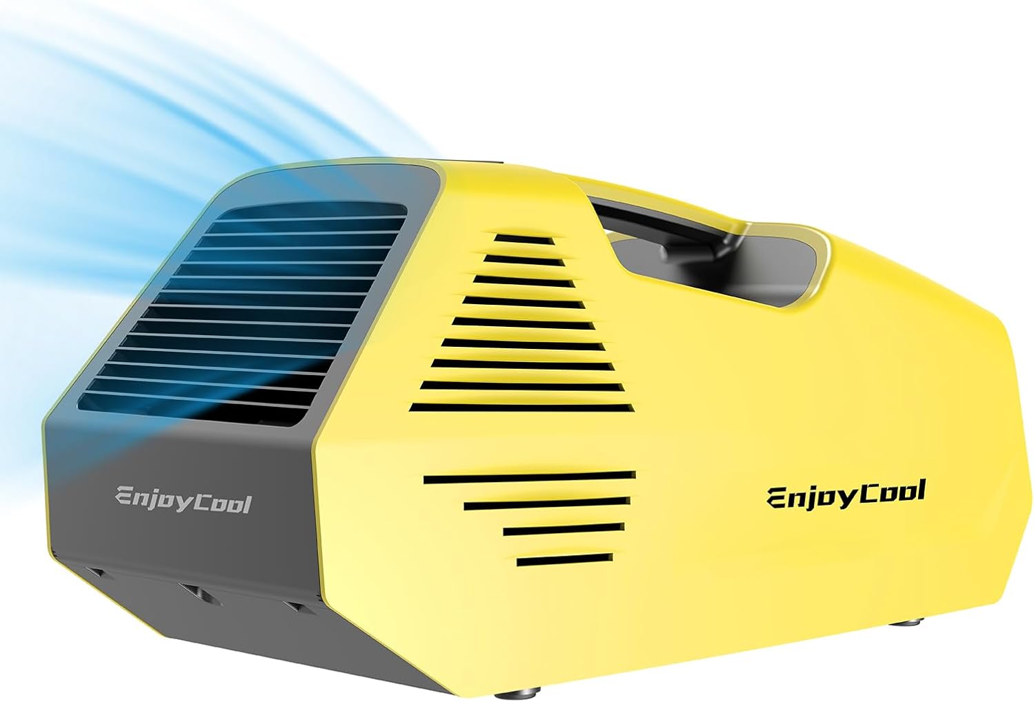 Portable air conditioner Fast Cooling Outdoor Built-in Cool Sleep Modes Small Air Conditioner Portable for Room Office Camping Car Air Conditioner with Remote Control 2380 BTU Camping Bedroom yellow