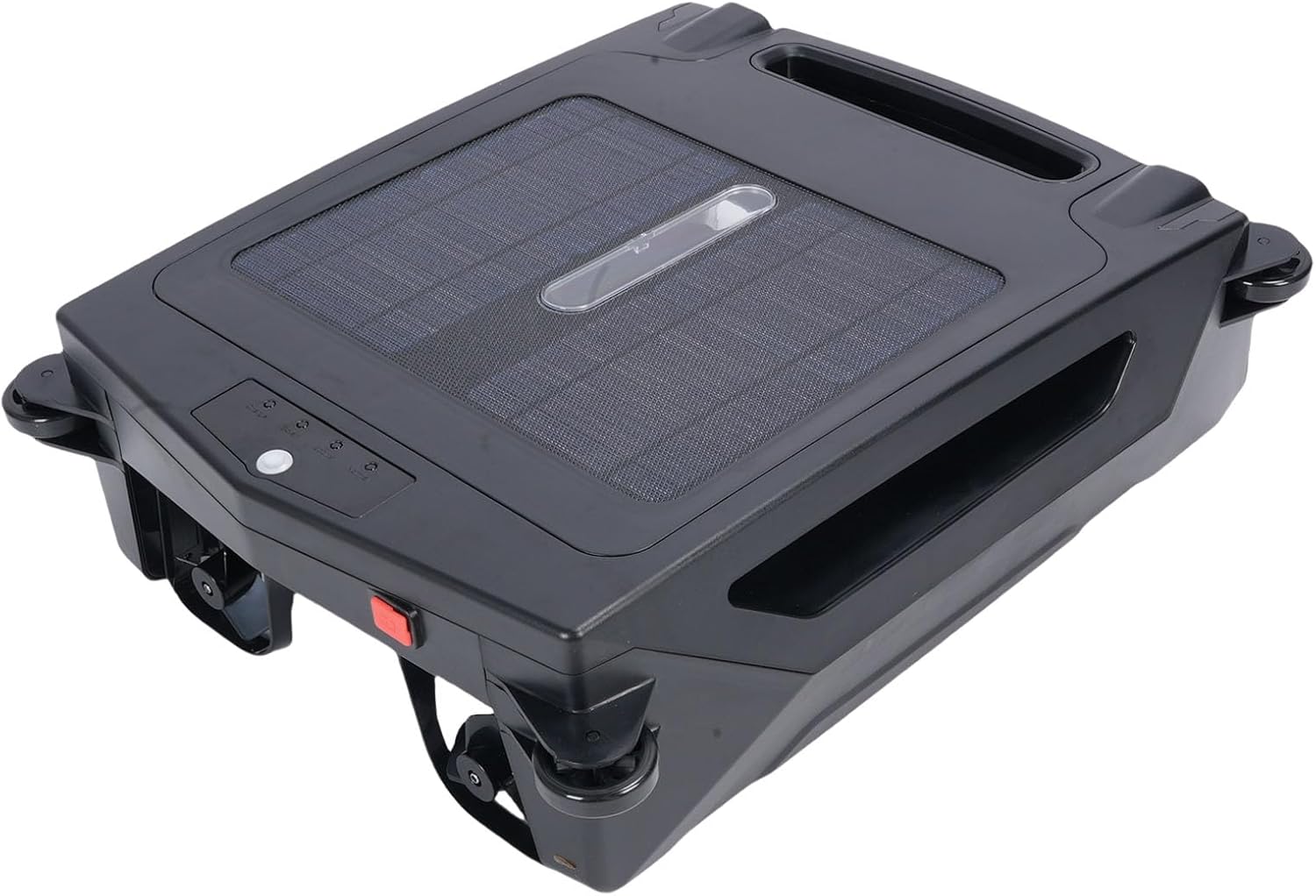 Generic Automatic Rechargeable Cordless Robotic Pool Cleaner with Advanced Cleaning Efficiency for Swimming Pool Owners, Solar Swimming Surface Cleaning Robot for Effortless Maintenance (US Plug)