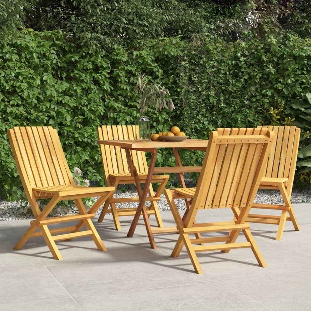 Folding Patio Chairs 4 pcs 18.5