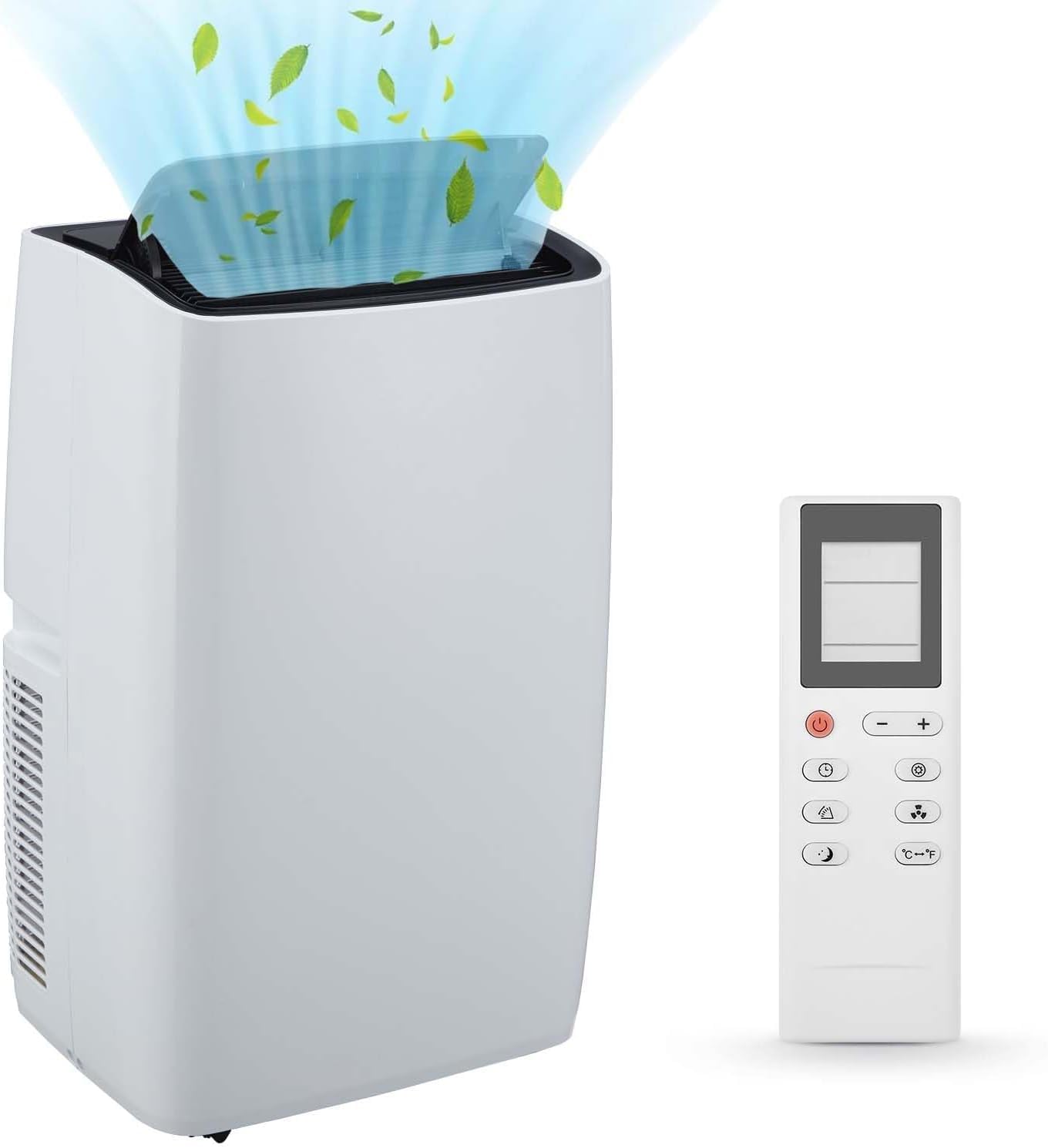 12,000 BTU Portable Air Conditioner,Cools Up to 550 Sq.Ft,Low Noise Smart Portable AC,Air Conditioner With Remote Control,Fits for Large Room, Office, Garage