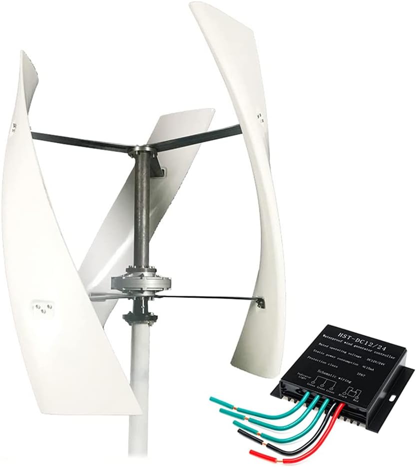 14000W No Noise Vertical Axis Wind Turbine Generator,with MPPT Controller Magnetic Levitation Wind Turbine for Home Street Lighting(48V/220V)