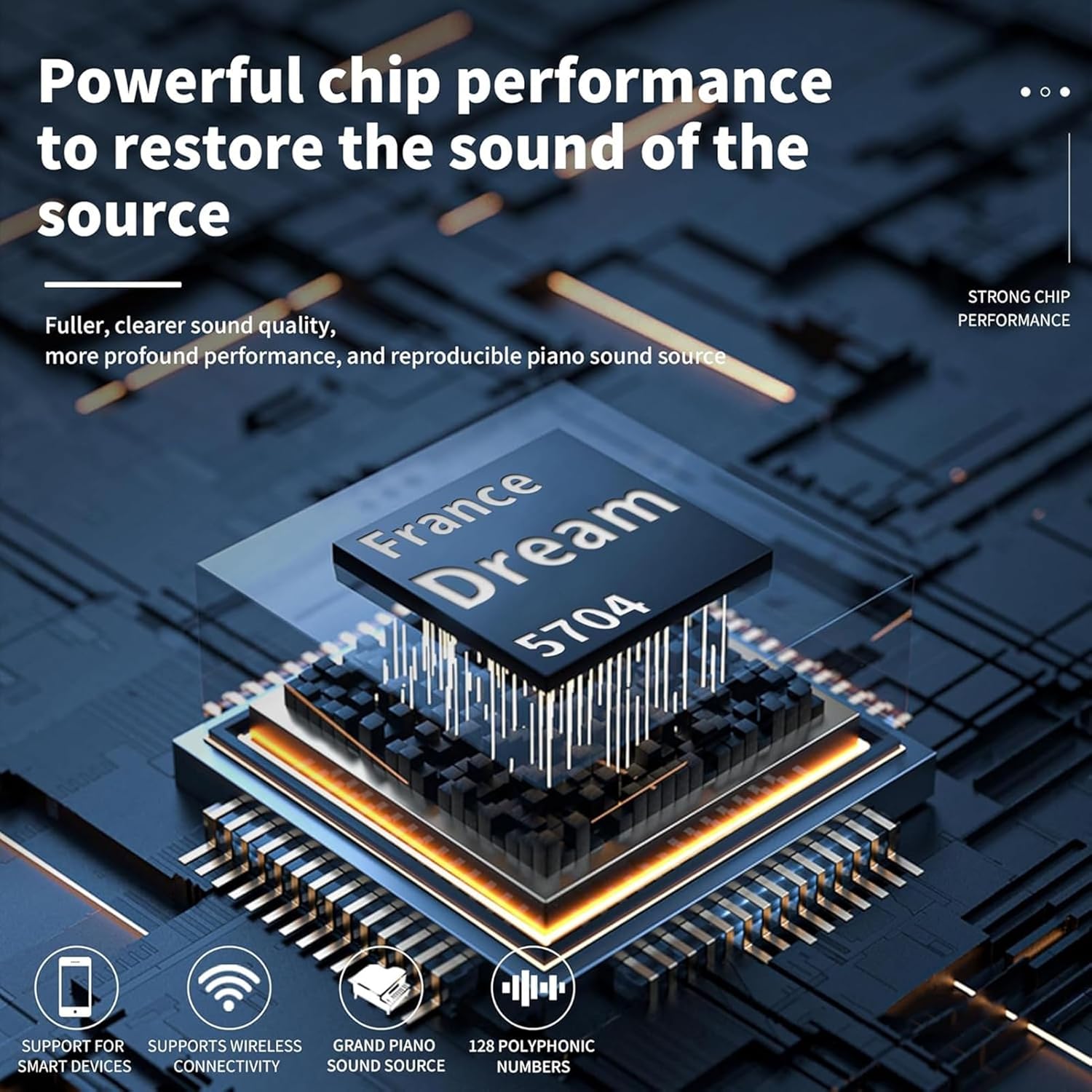 Piano Keyboard 88 Hammer Action Keys Full Size Electric Keyboard Piano Portable Beginner Digital Piano With Stand, Three Pedal, Music Sheet(Red)