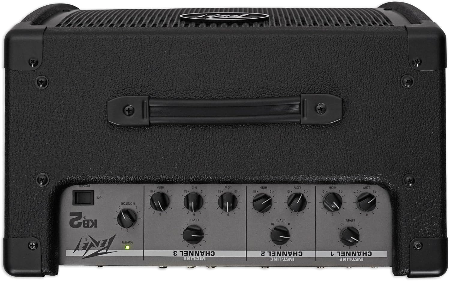Peavey KB 2 50 Watt Keyboard Amplifier 3-Channel Combo Amp w/10 Speaker Bundle with Peavey Pv 20' Ft. Instrument Guitar 1/4