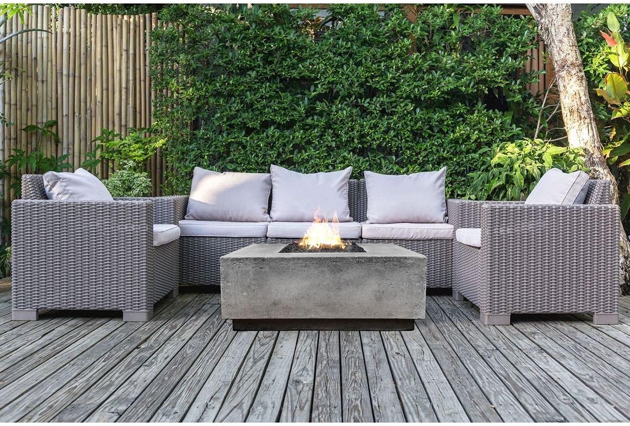 Prism Hardscapes Tavola 3 Fire Table in Ebony - LP