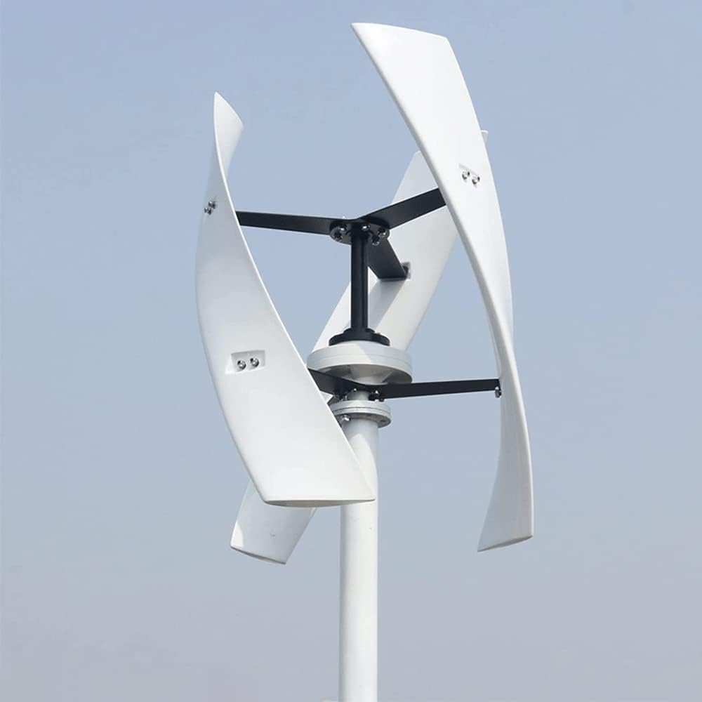 600W Free Energy Windmill, Vertical Axis Wind Turbine Generator, 3 Blades 12V 24V 48V Wind Turbine, Wind Generator with Controller for Home Factory Use
