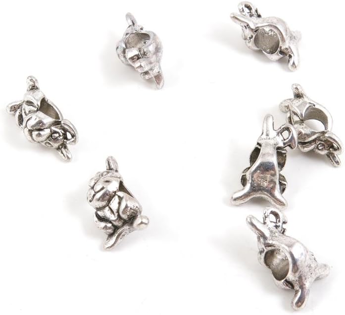 Jewelry Making Charms Antique Silver Tone Color Jewellery Charme Findingss Bulk Wholesale Suppliers Arts Crafts T4QI3 Hare Rabbit Loose Beads