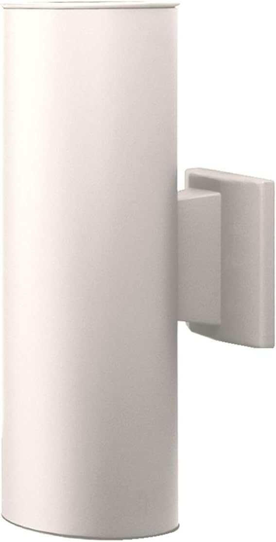 NICOR Lighting 15 inch White Wall Mount Cylindar Sconce (50132WH)