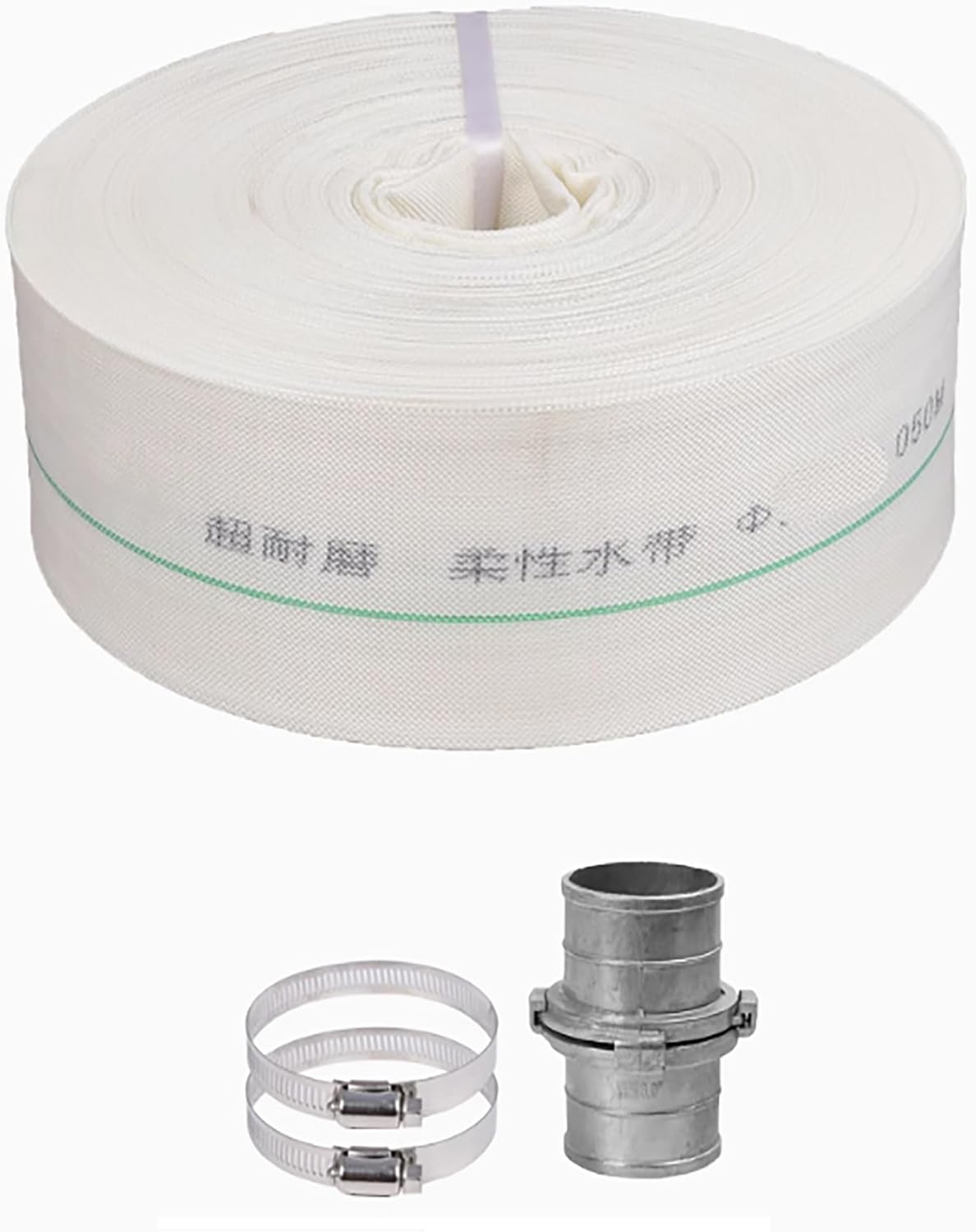 1.2in Pool Backwash Hose Heavy,Fire Hose,Duty Drain Discharge Double PVC Lay-Flat Hose,for Water Transfer,Sump Pump,Pool Filter,Drain(10meter)