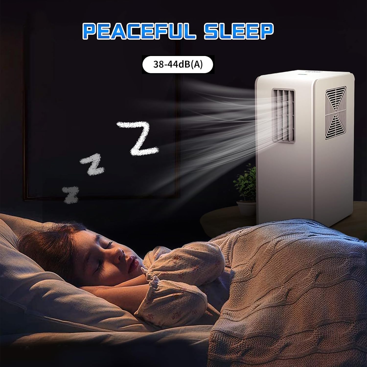 Victool Portable Mobile Air Conditioners, 1800BTU Portable Air Conditioners, 38/44dB(A) Quiet, Smart Air Conditioner for Room Indoor/Outdoor