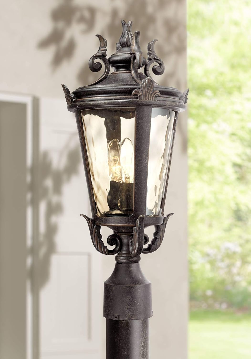 John Timberland Casa Marseille Vintage Outdoor Post Light Fixture Veranda Bronze 20 1/2