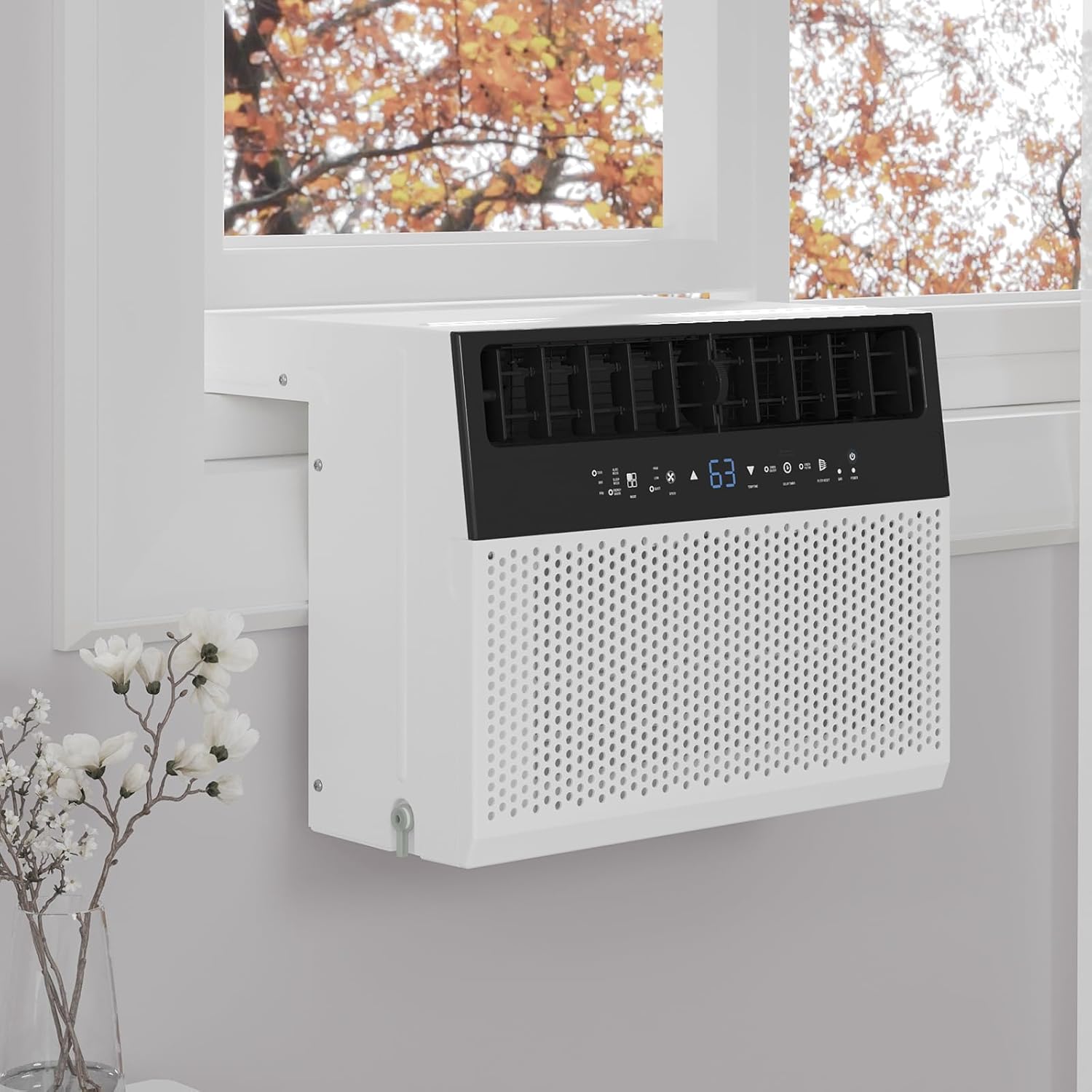 6000 BTU Window Air Conditioner U-Shaped, Window Ac Air Units U Shaped Cools Up to 250 Sq. Ft., Open Window Flexibility, 6 Modes, Sleep Mode, Ultra Quiet, Energy Efficient, Window AC for Home