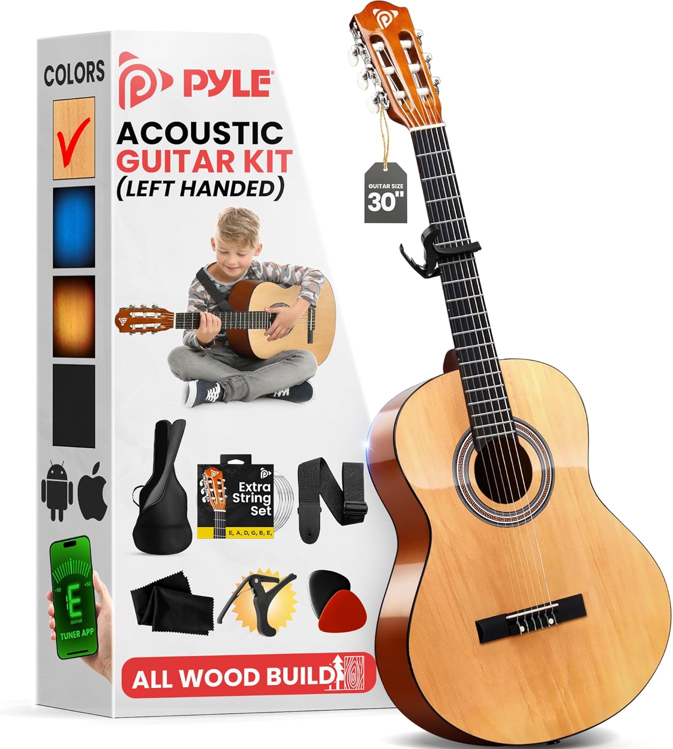 Pyle Classical Guitar Starter Kit - 30