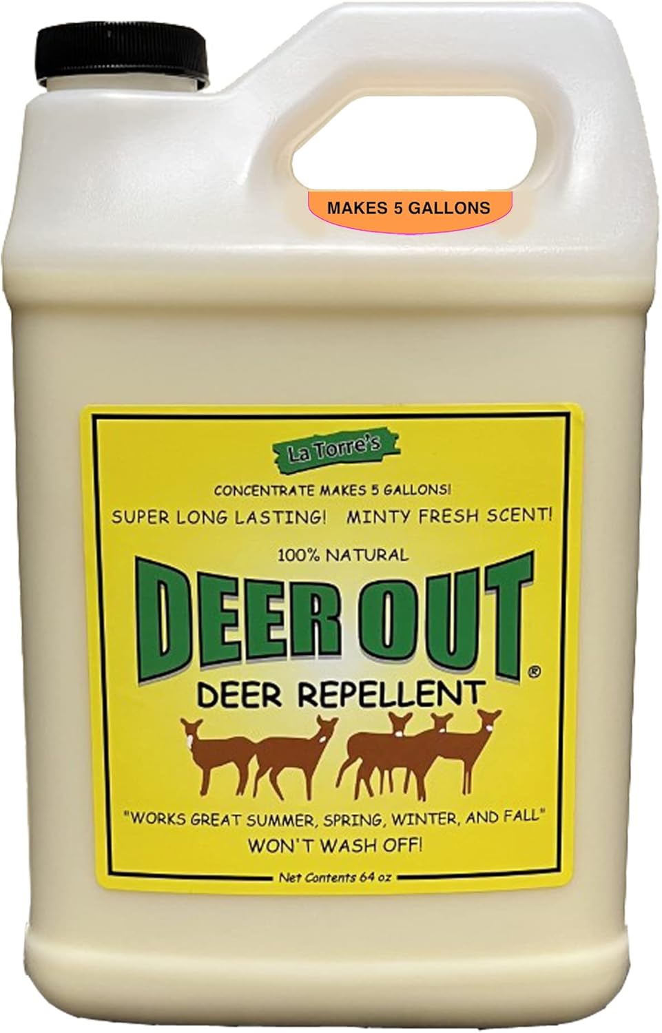 Deer Out Half-Gallon Concentrate Deer Repellent (64oz)