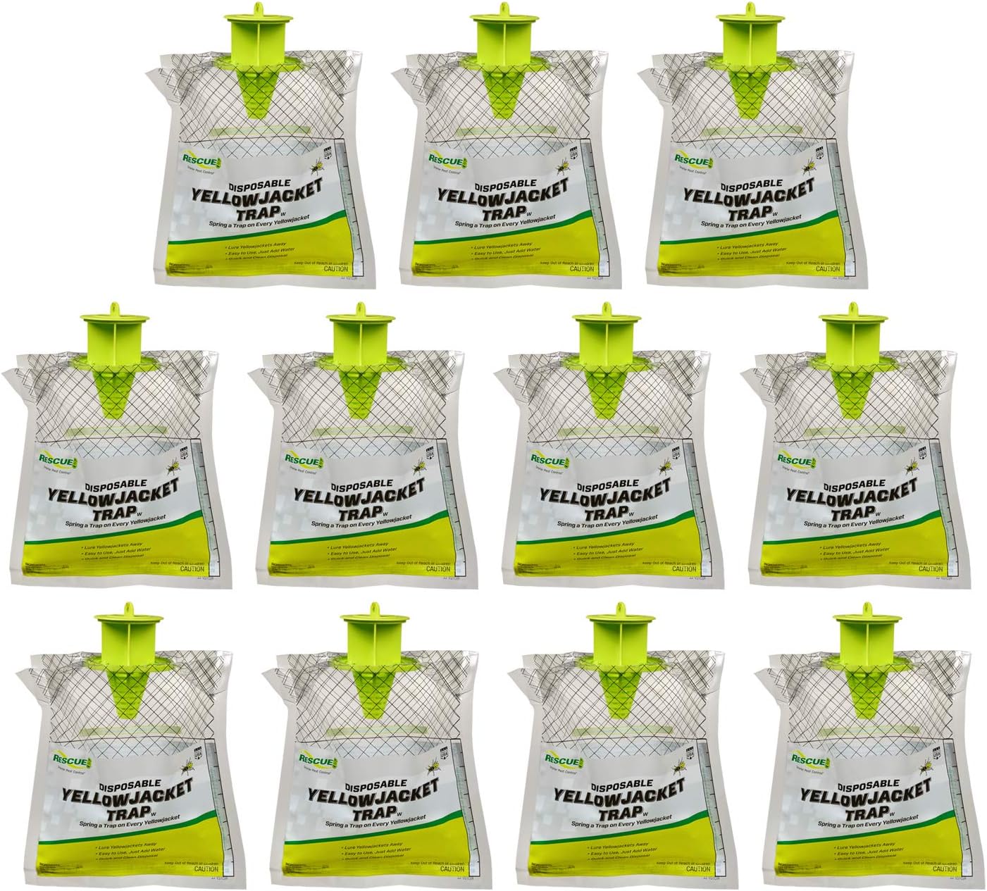 RESCUE! Disposable Yellowjacket Trap - Mountain & Pacific Formula - 11 Traps