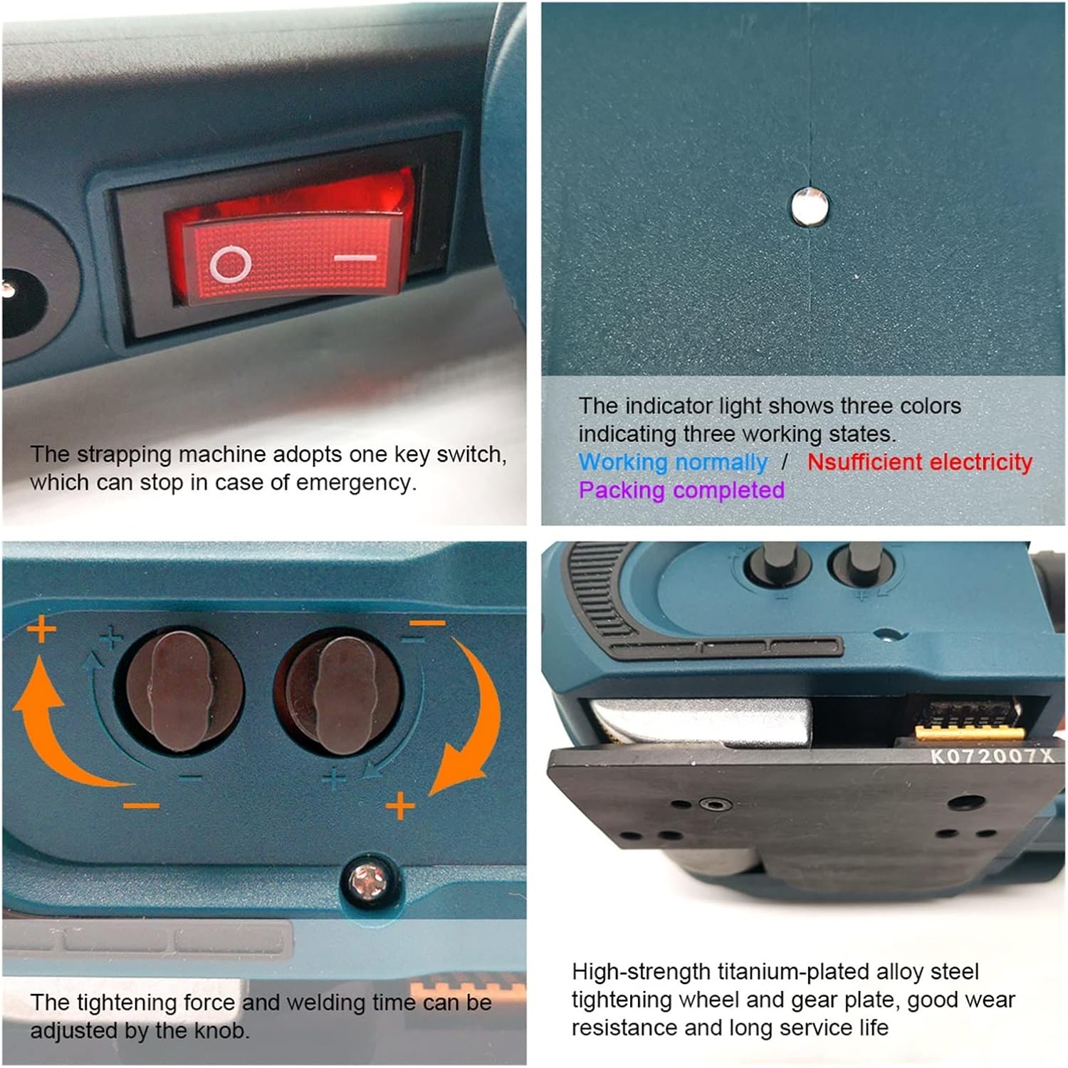 Portable Electric Strapping Machine With 2 Batteries JDC 13mm To 16mm Automatic Packaging Tool For PET PP Belt with Efficiency(JDC13mm)