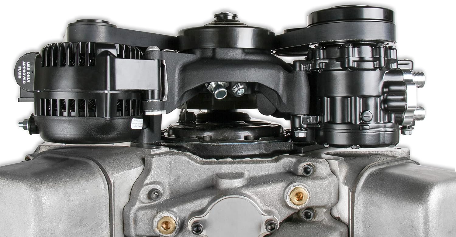 Holley 20-242BK Big Block Chevy Mid-Mount Complete Accessory System - Black Finish