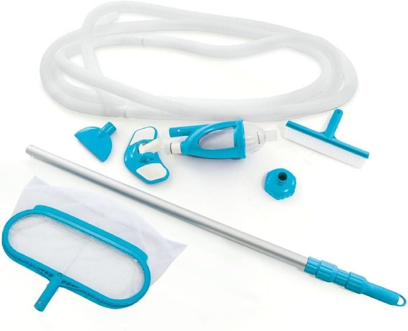 GeRRiT Replacement for Intex Deluxe Cleaning Maintenance Swimming Pool Kit with Vacuum and Pole | 28003
