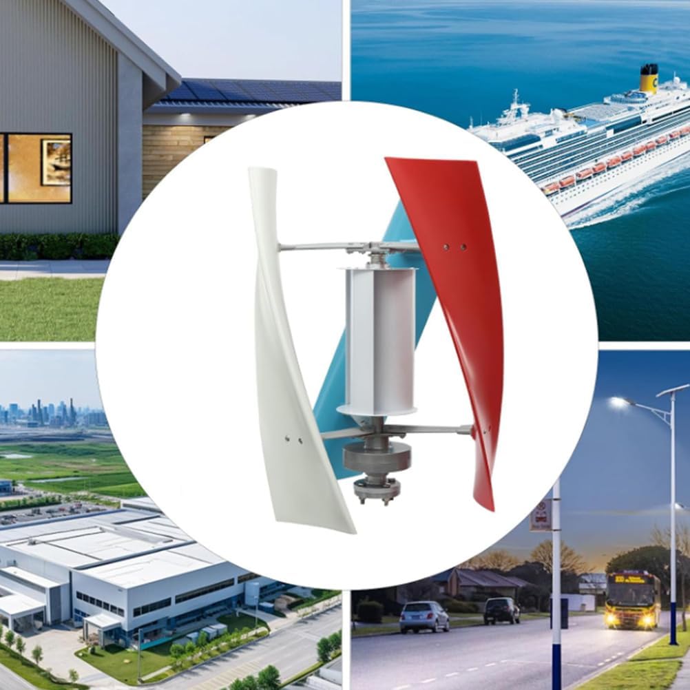 24V, 1000W Multifunctional Magnetic Levitation Turbine 12V 24V 48V Vertical Axis Wind Turbine Generator with MPPT Controller for Home Street Lighting(1000W,220V)