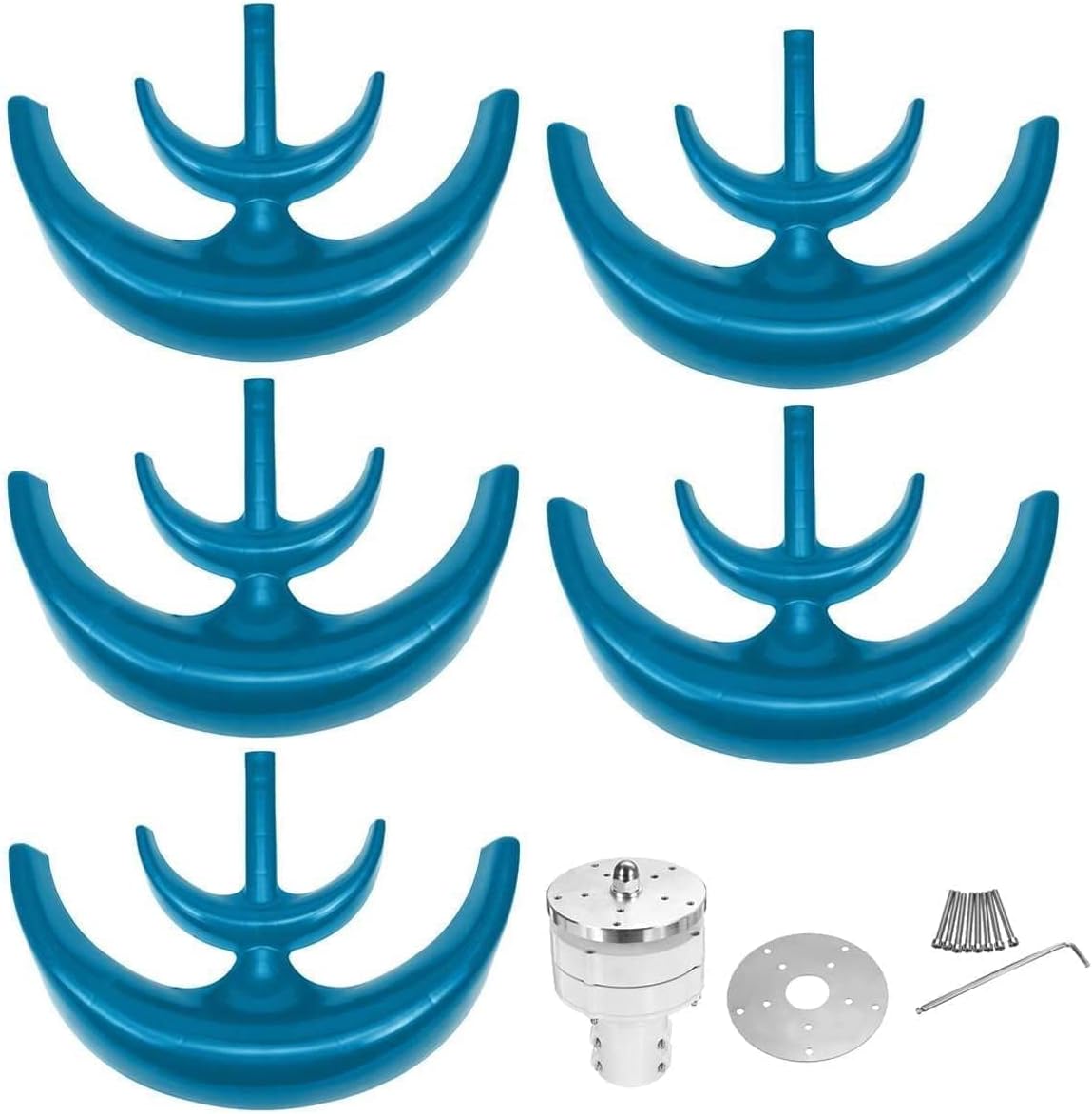 Wind Turbine 9000W 4 Blade Wind Vertical Double-Layer Axis Generator Generator Wind Turbine Kit