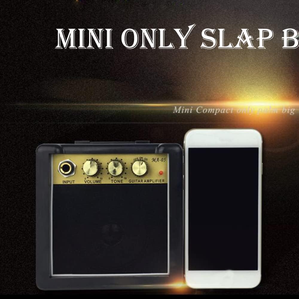 Guitar Amplifier Small Guitar Speaker Connect with Earphones Not Affect Others Two Power Supply Methods Suitable for Electric Guitars Folk Guitars