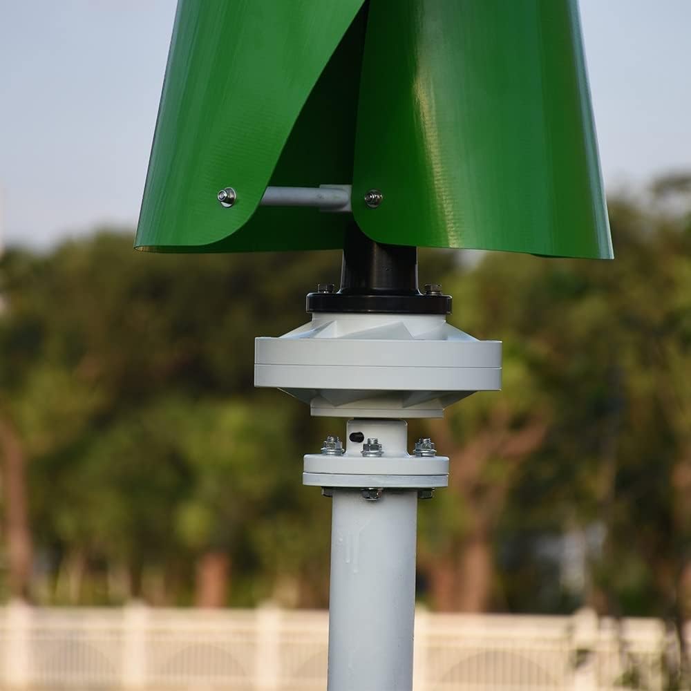 Wind Turbine Generator Kit, Windmill Energy1000W 12v 24v 48v Vertical Wind Turbine Generator High Efficiency With Controller For Hybrid Solar Wind System for Hybrid Solar Wind System(With Controller,1