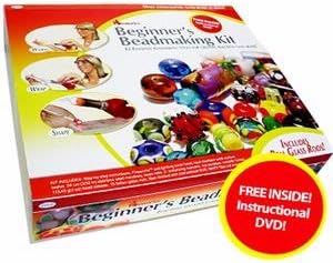 Fireworks Beginner's Bead Kit Includes Tools, Supplies, Glass Rods and Instructional DVD