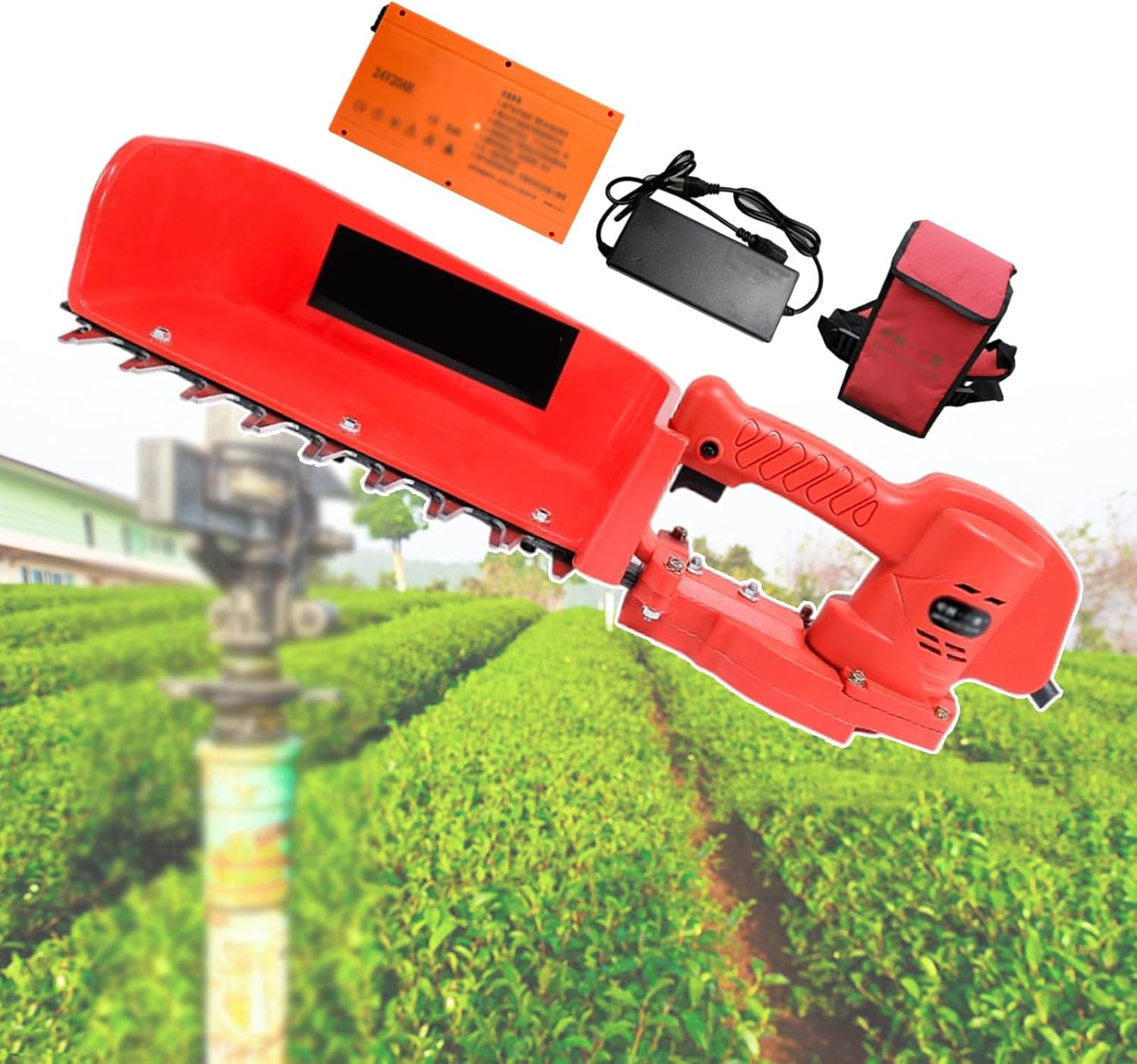 Electric Reciprocating Saw 1400r/Min Hedge Trimmer | Electric Tea Picking Machine with Battery - 5-6 Hours | Electric Brushless Chainsaw for Garden Pruning, Picking Tea