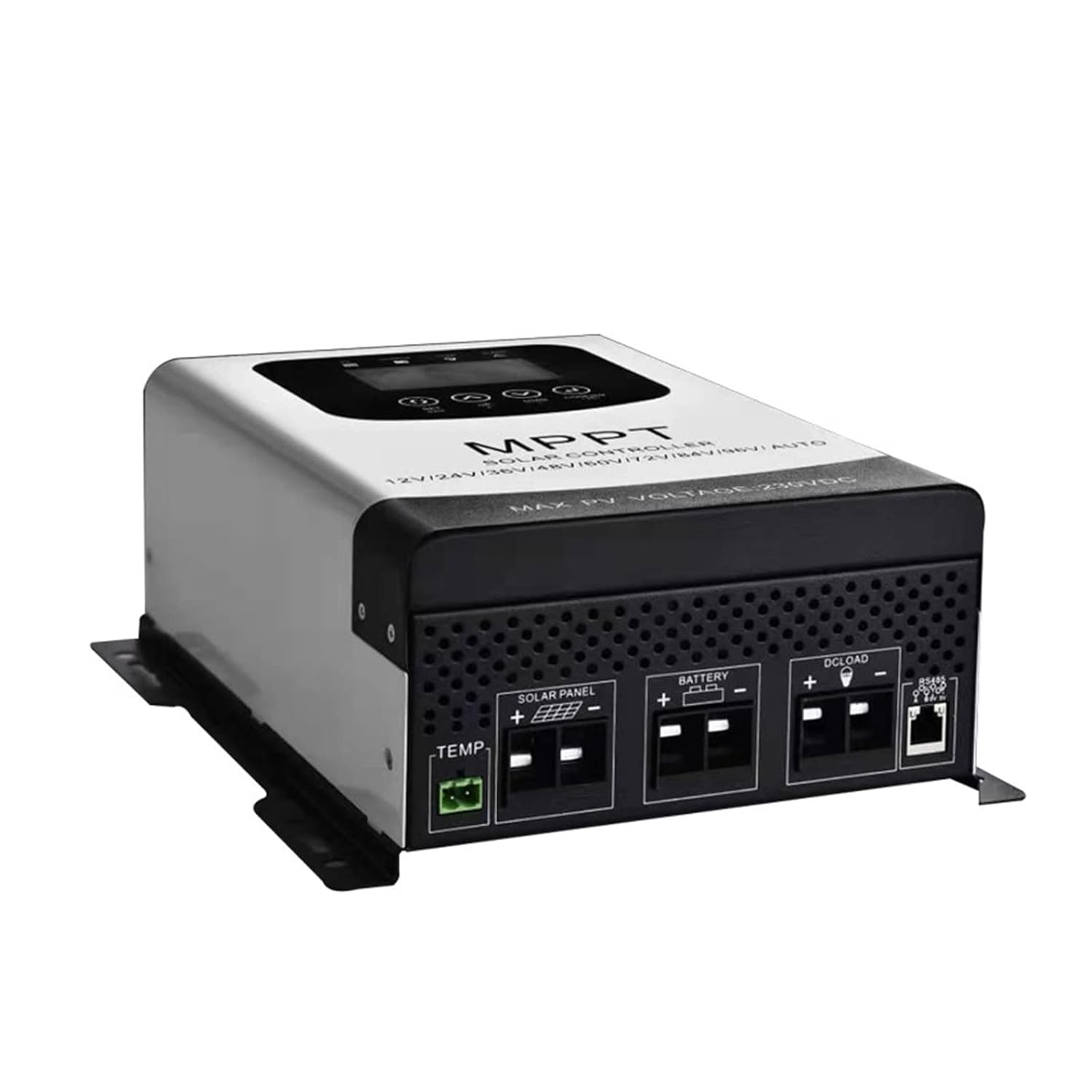 Solar Controller, 12V 24V 48V 60V 72V 96V 50A 60A 80A MPPT Solar Charge Discharge Controller PV Regulator 230VDC for Lifepo4 Lithium Gel Battery(80A)